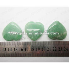 35MM Forme du cœur Aventurine verte, haute polie, haute qualité, pierre naturelle en forme de cœur